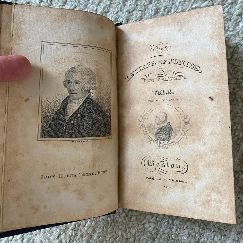 Letters of Junius 1830 Vol. II